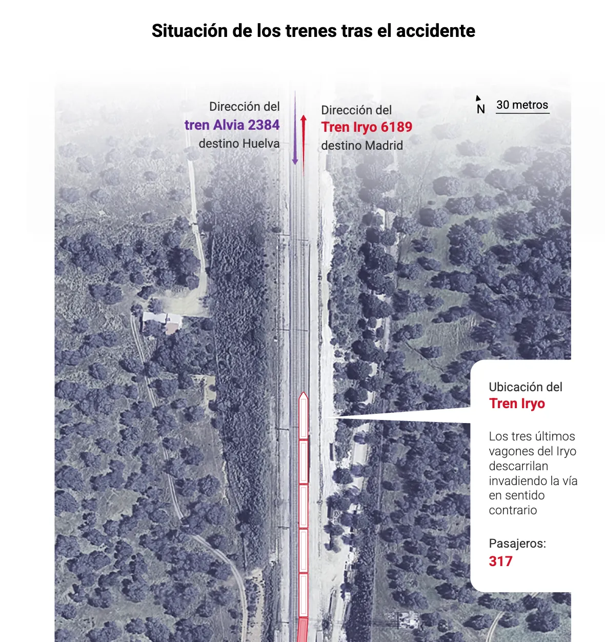 Visual reconstruction of the Adamuz train accident
